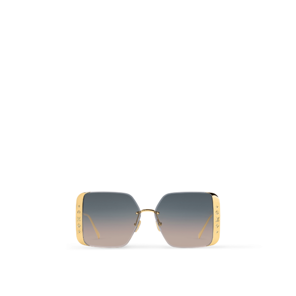 Lunettes de Soleil Carrées en Métal LV Moon Z1994U